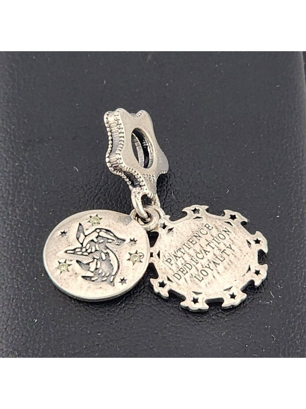 Sterling Silver 925 Hufflepuff Dangle Charm – New